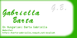 gabriella barta business card